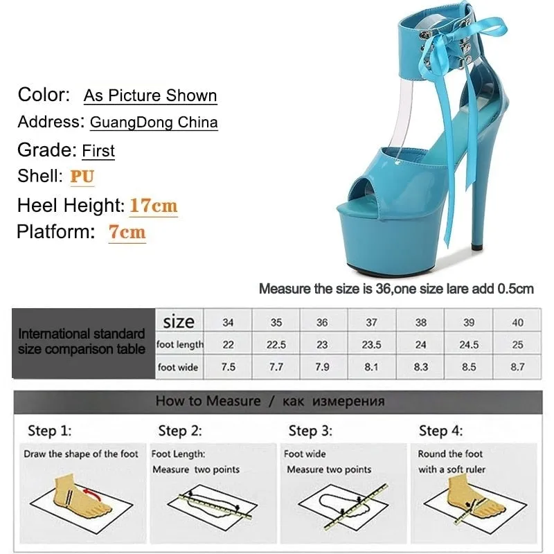 Patent Leather High Heel Mixed Colors Ankle Strap Women's Summer Sandals