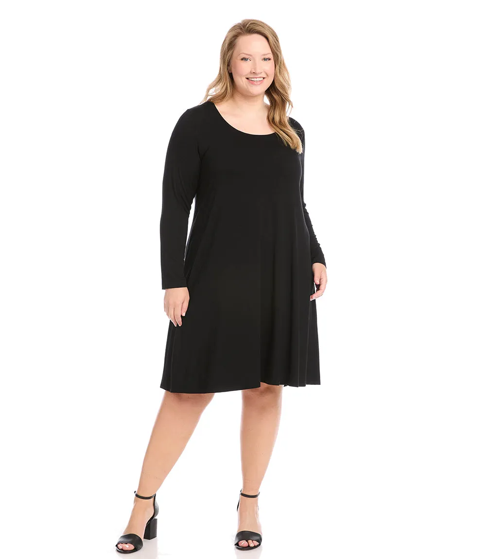 Plus Size Long Sleeve Maggie Dress