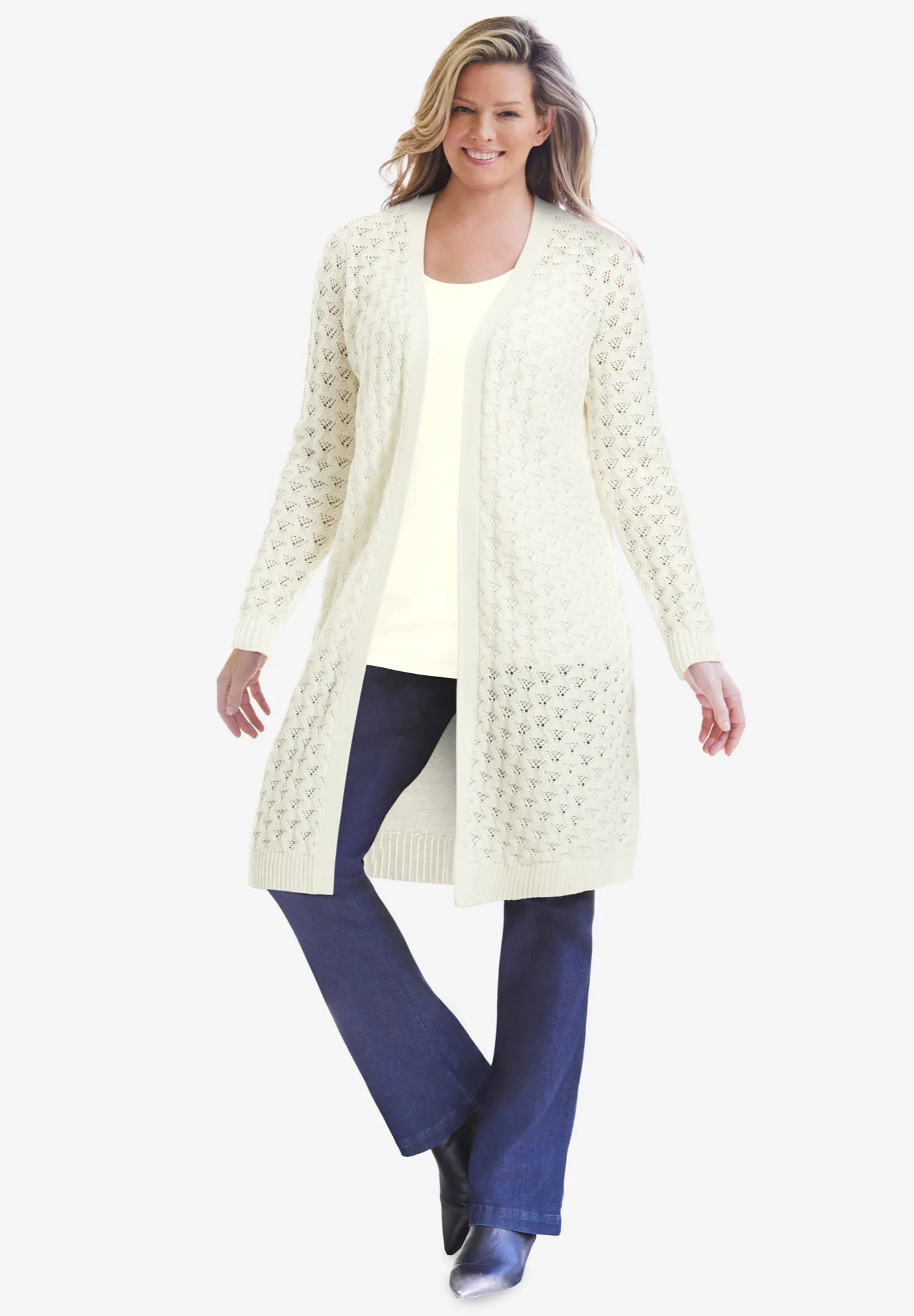 Pointelle Cardigan