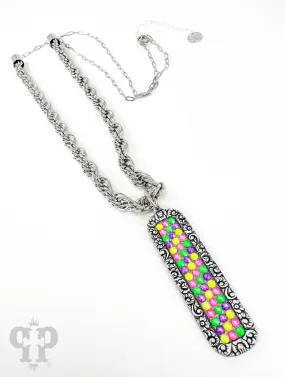 PP Multi Long Rectangle Necklaces