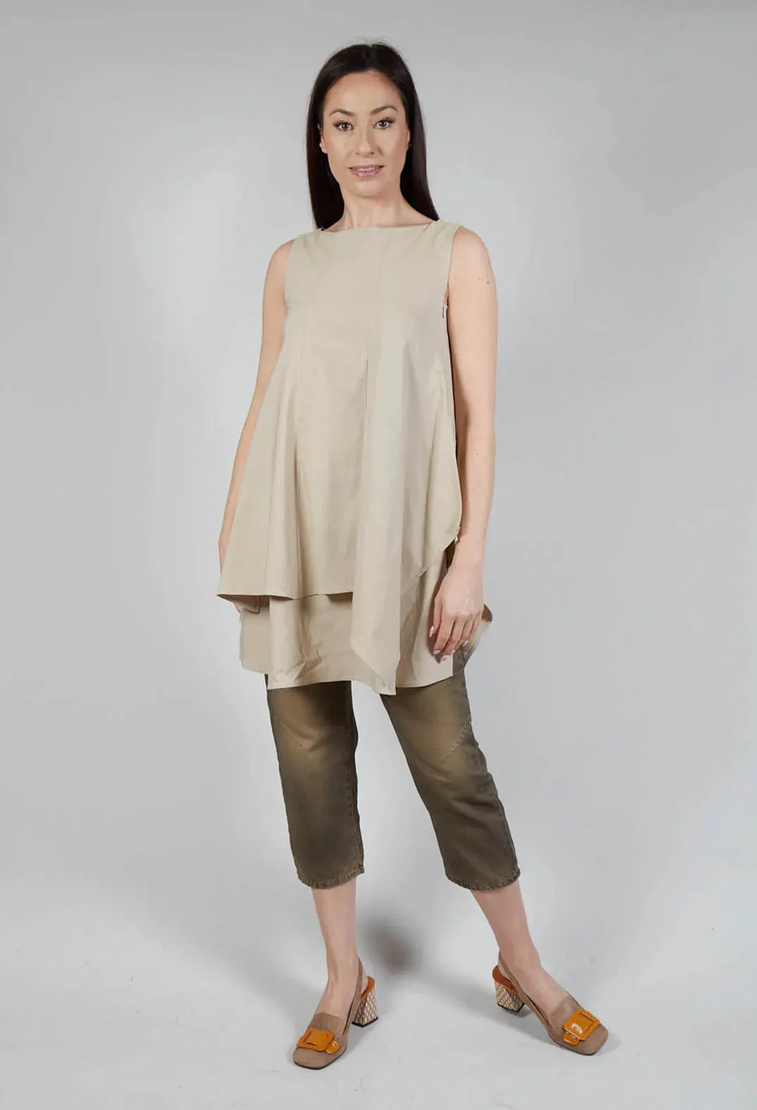 Pulp Fiction Tunic Top in Sabbia