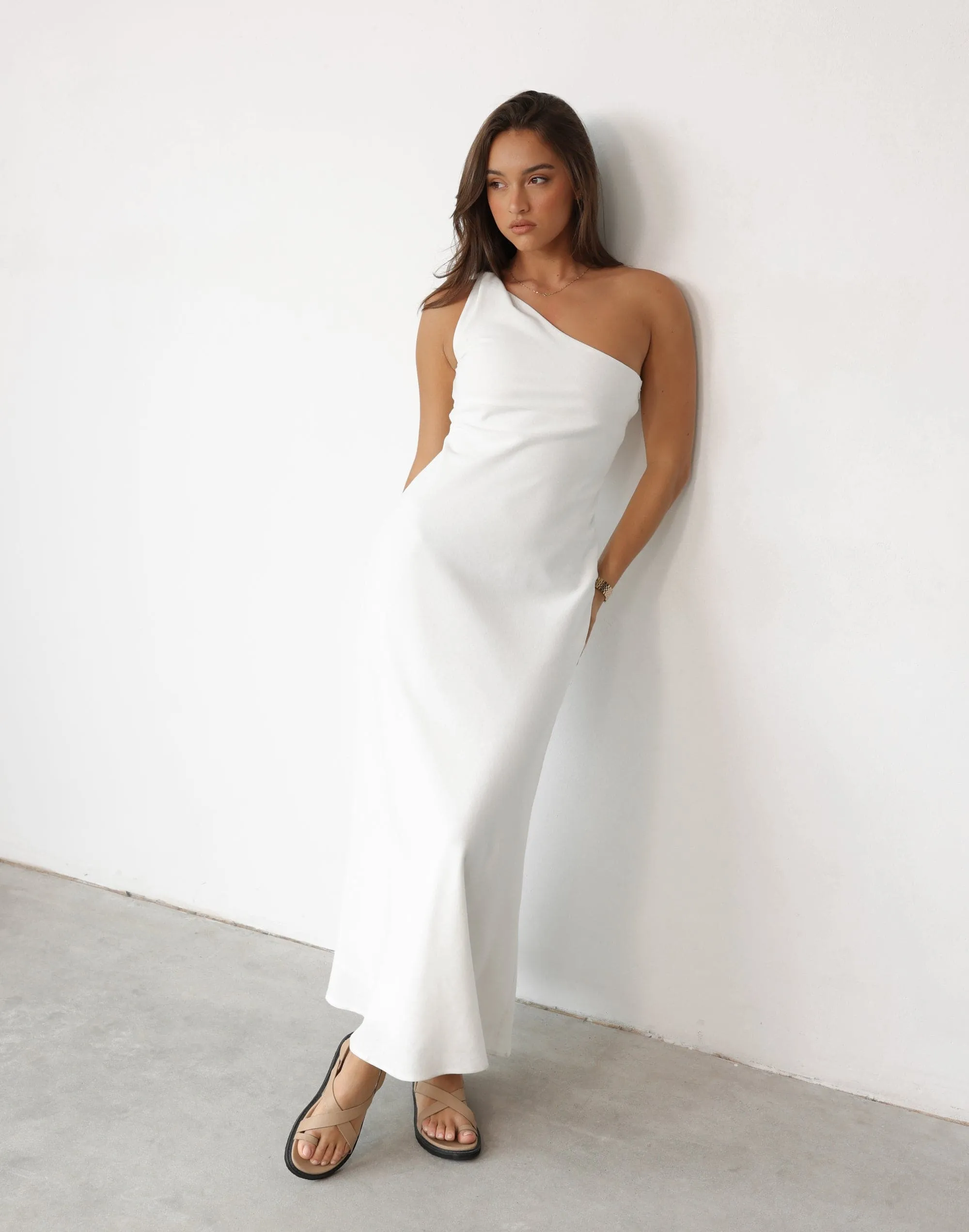 Rema Maxi Dress (White)