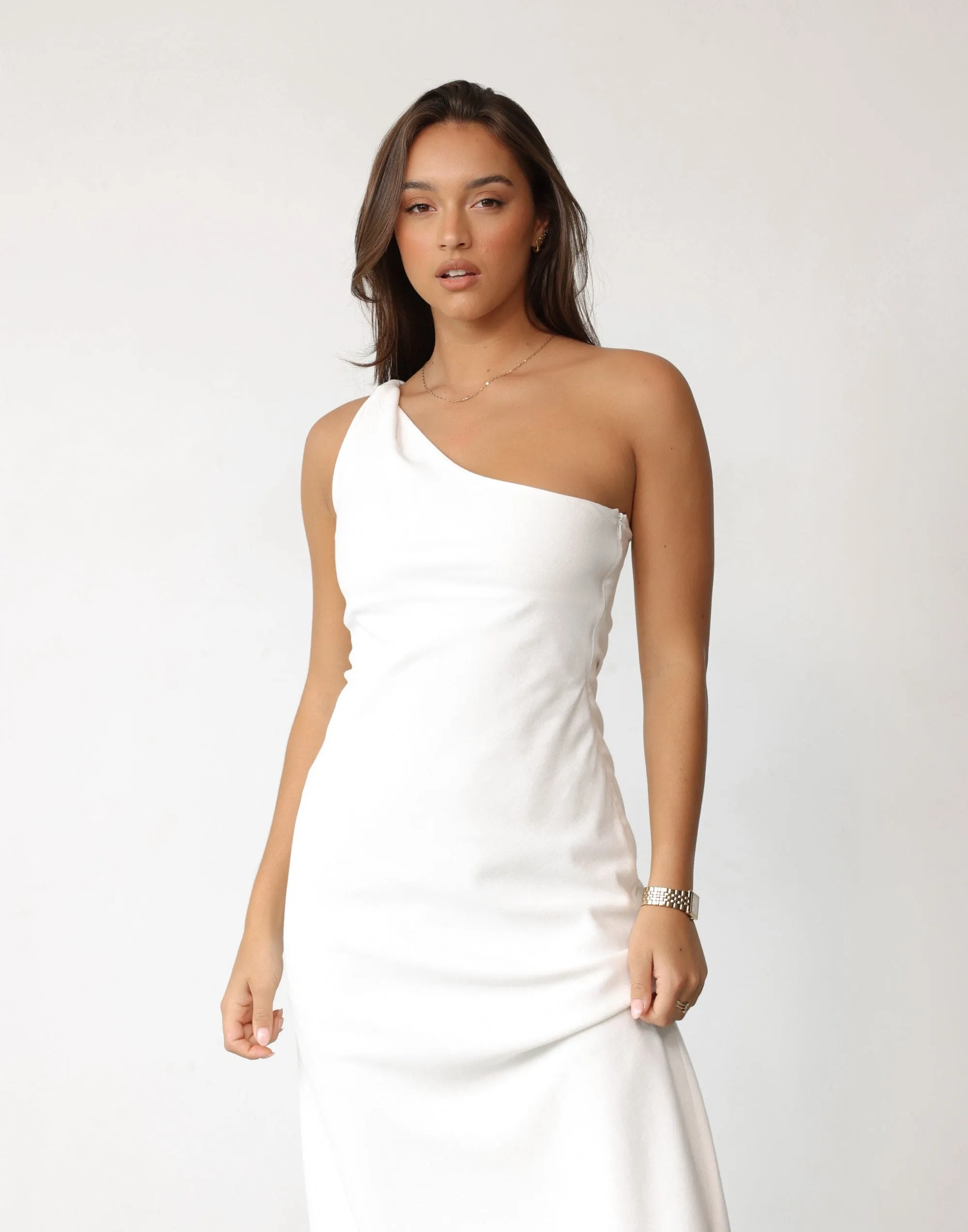 Rema Maxi Dress (White)