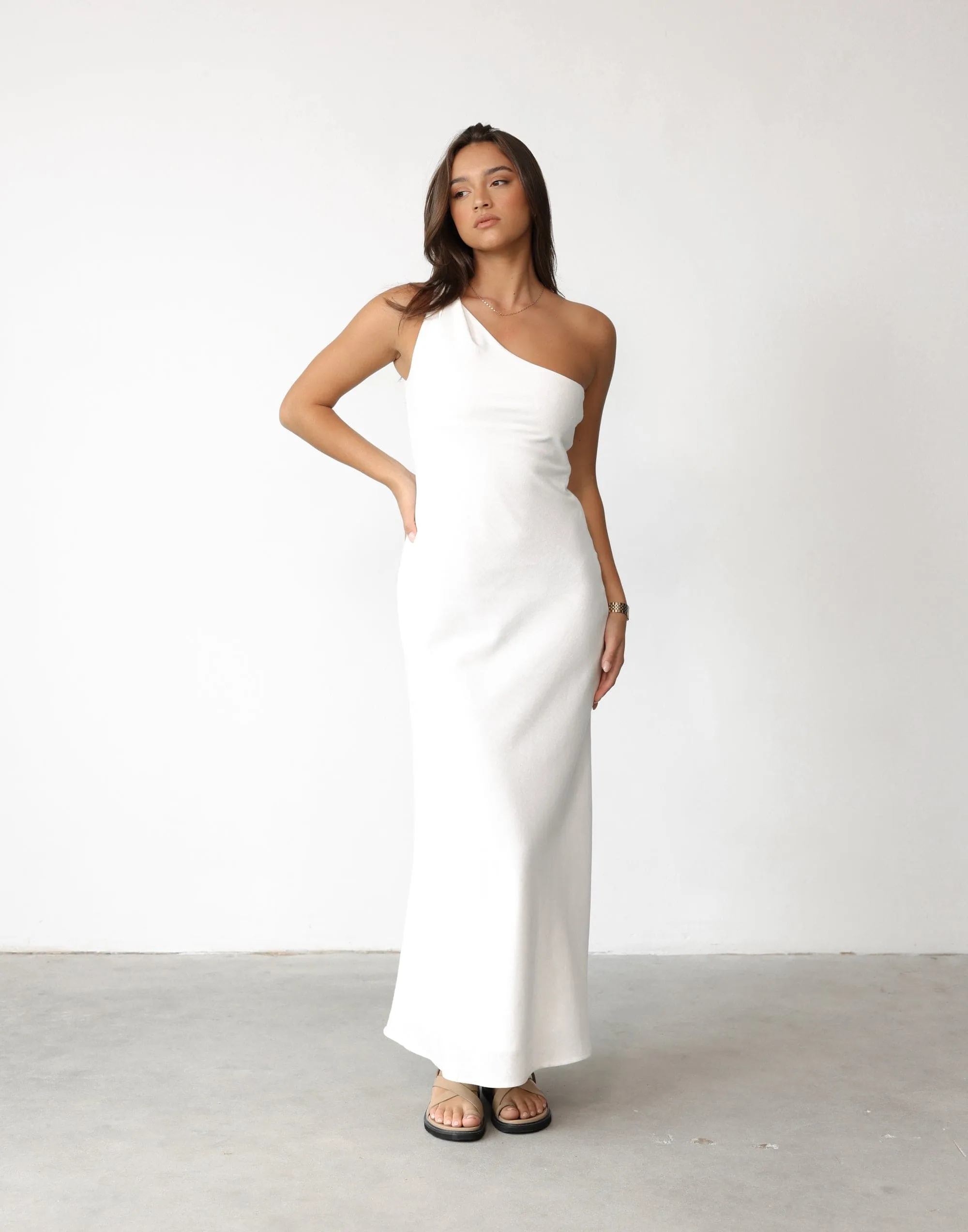 Rema Maxi Dress (White)