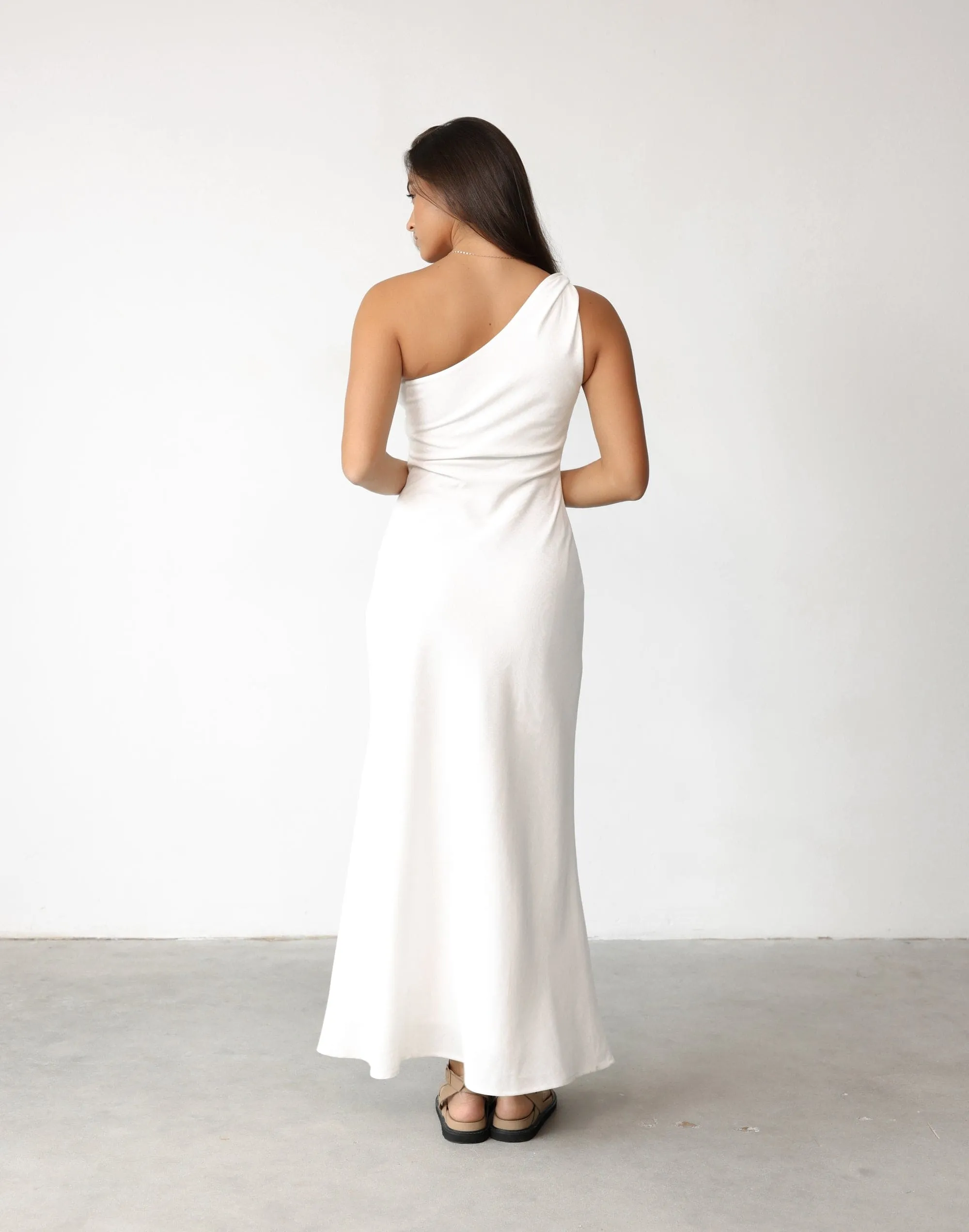 Rema Maxi Dress (White)