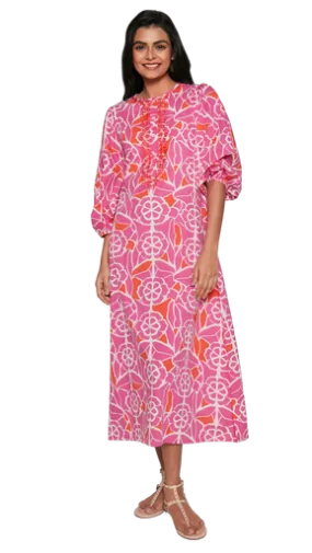 Ro's Garden Heidi Long Tunic, Pink Oahu