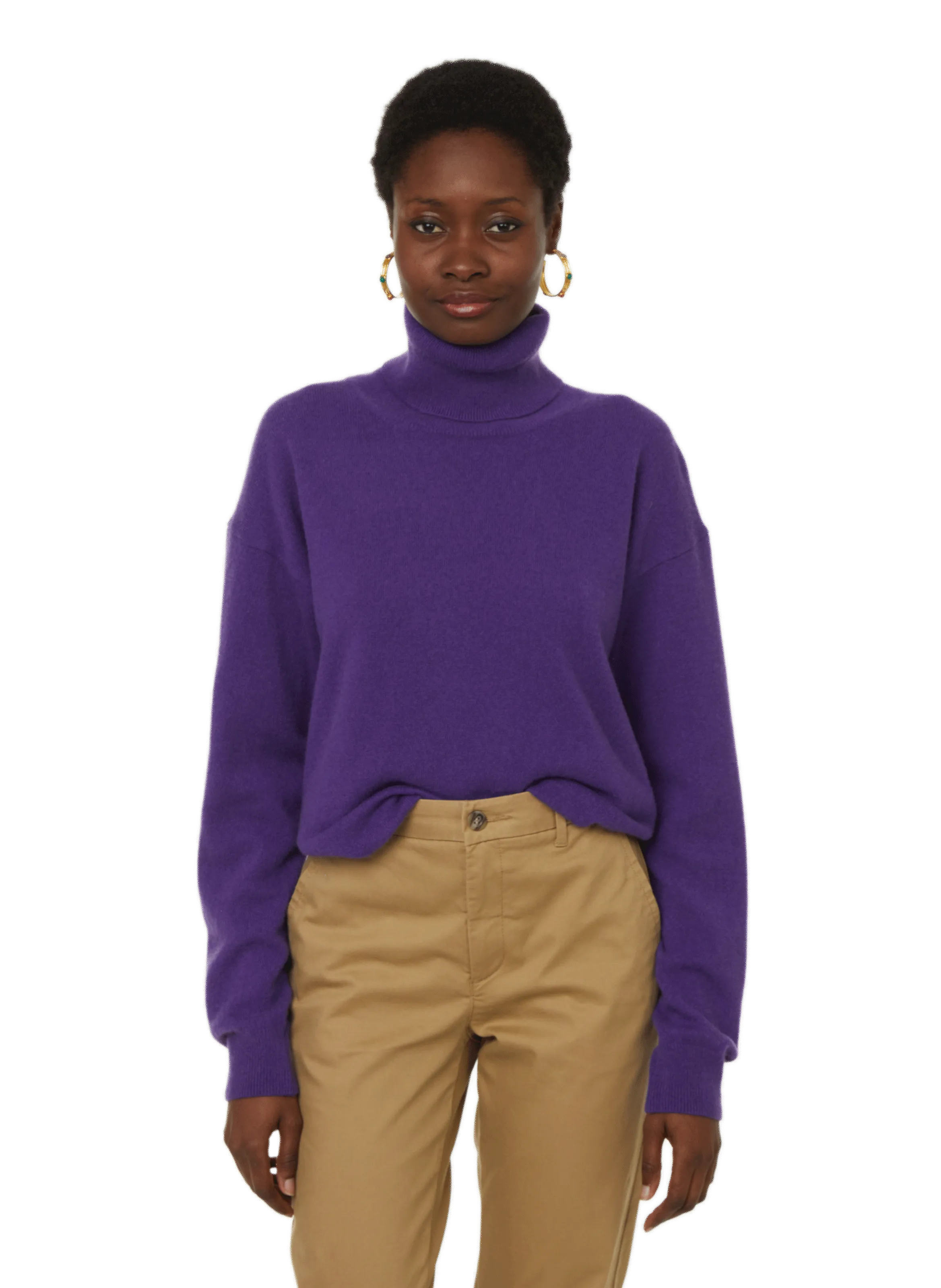 Saison 1865  Turtleneck jumper  - Purple