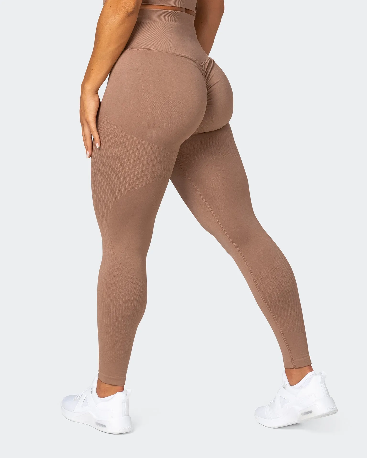 Seamless Full Length Leggings - Biscuit