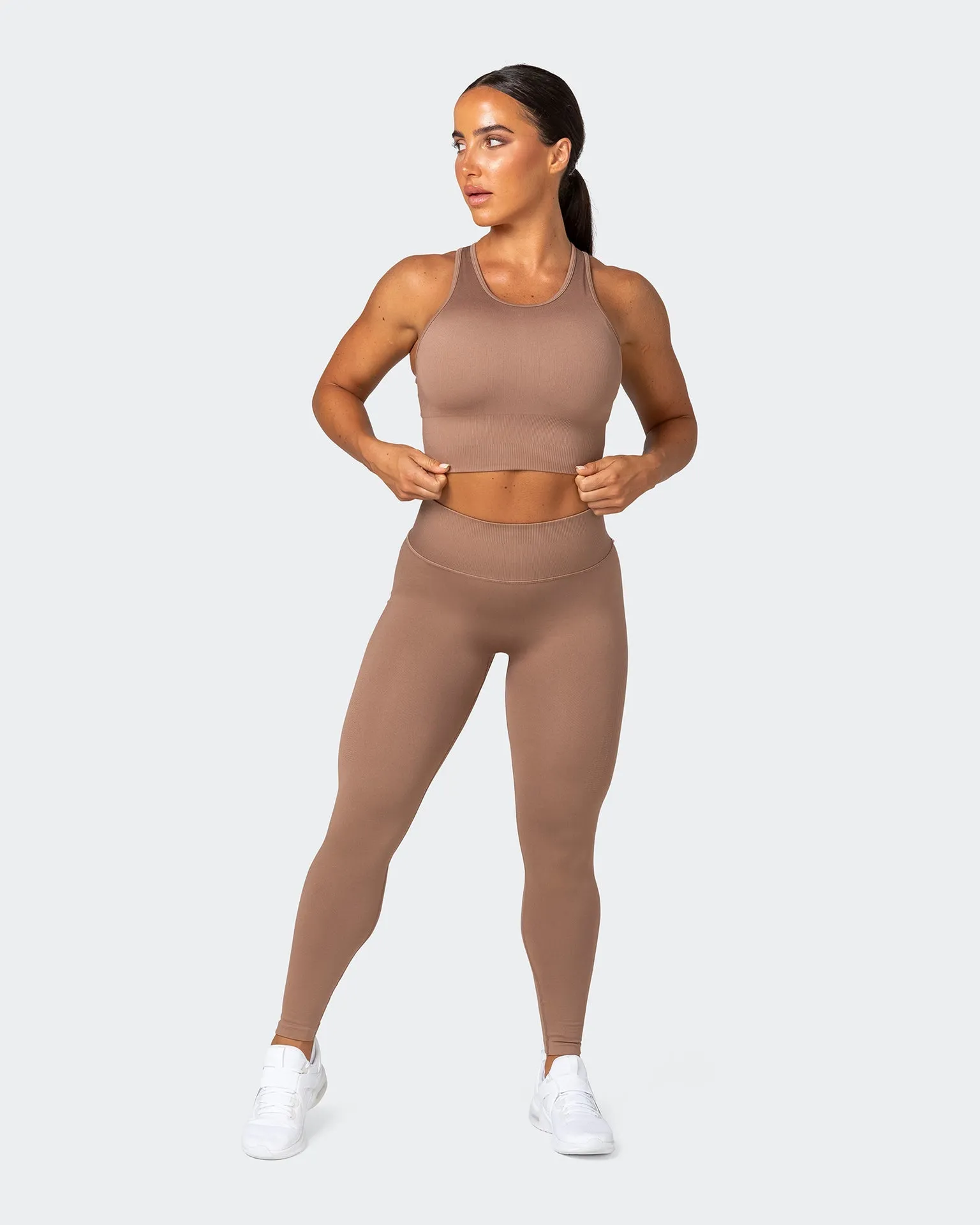 Seamless Full Length Leggings - Biscuit