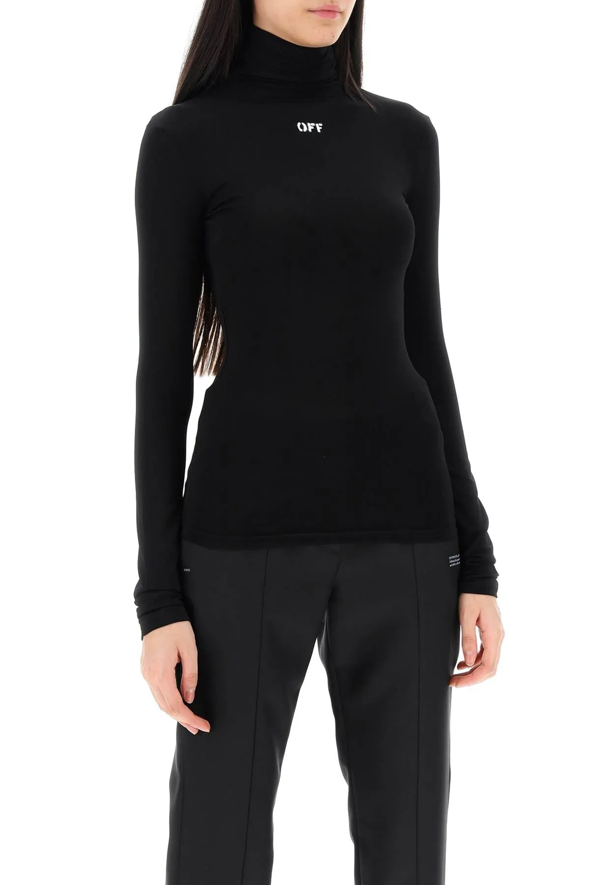 SECOND SKIN LONG SLEEVE TURTLENECK TOP