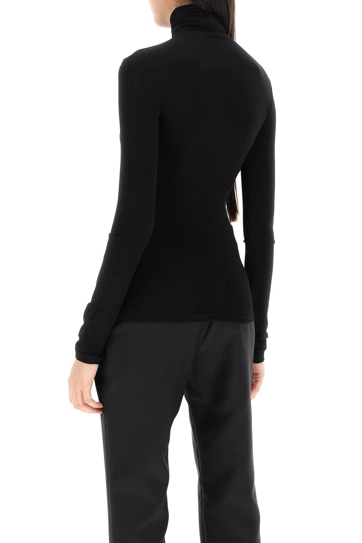 SECOND SKIN LONG SLEEVE TURTLENECK TOP