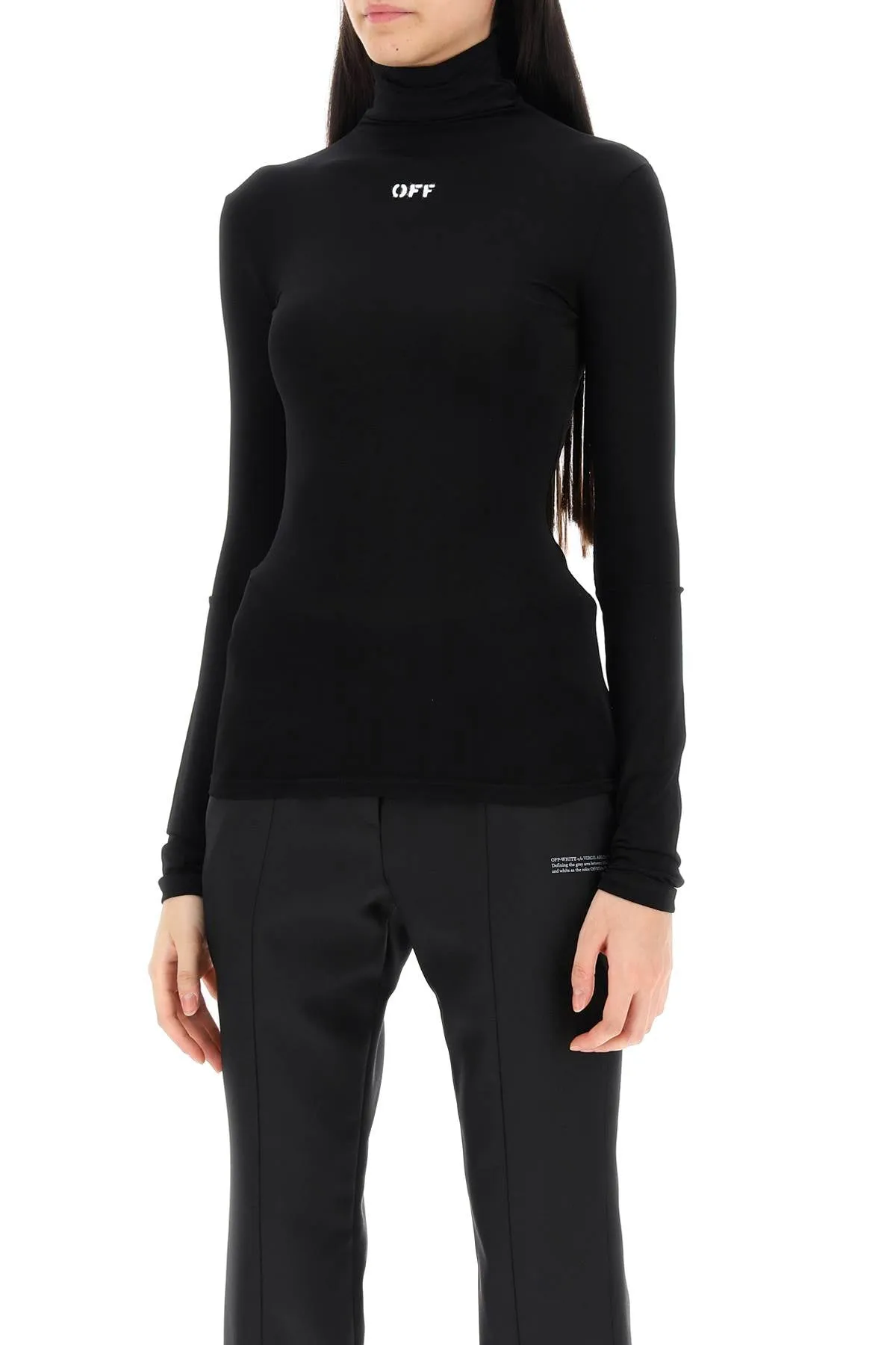 SECOND SKIN LONG SLEEVE TURTLENECK TOP