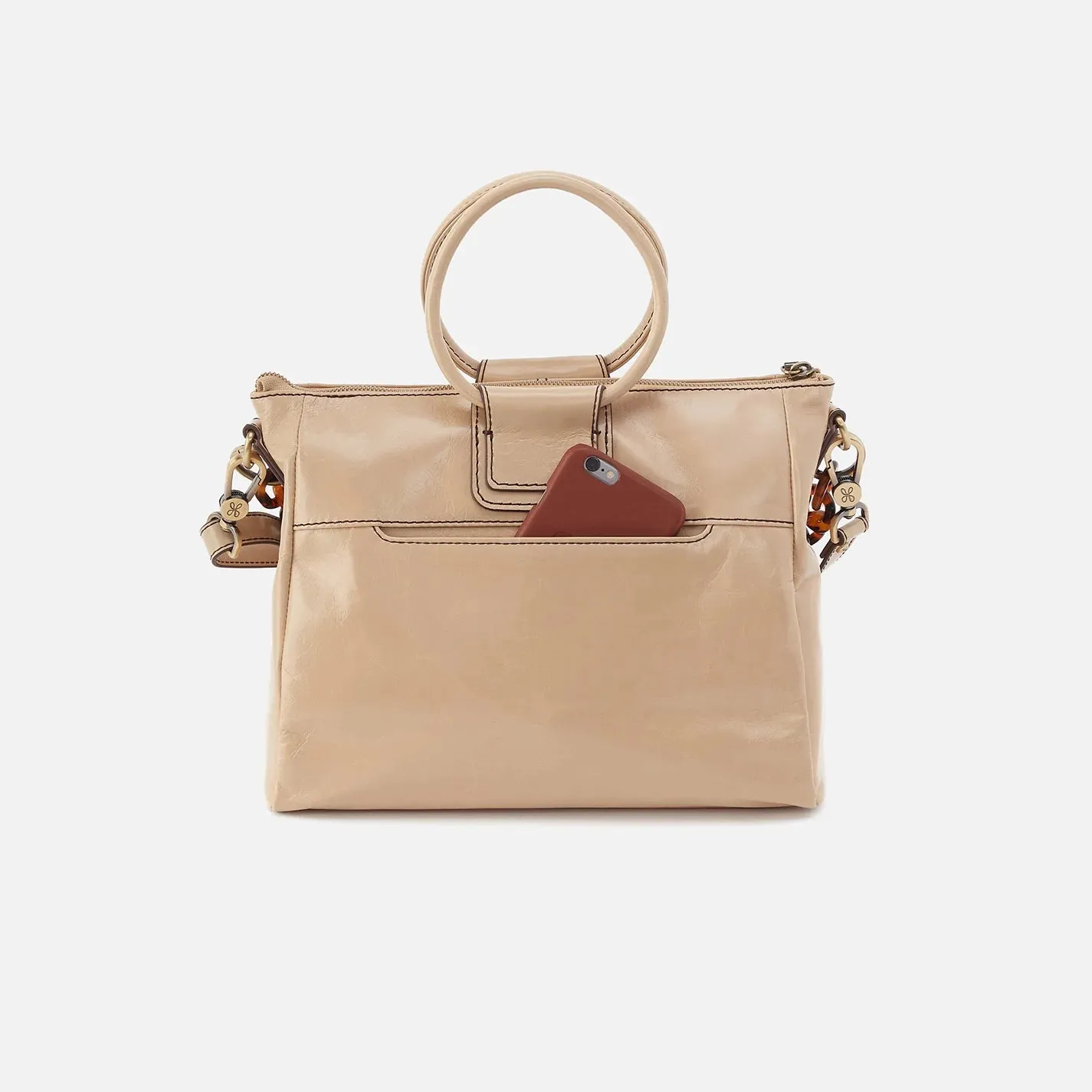 Sheila Medium Satchel | Polished Leather