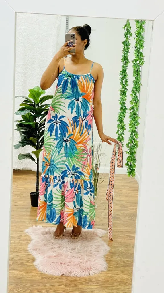 Sisi printed maxi dress