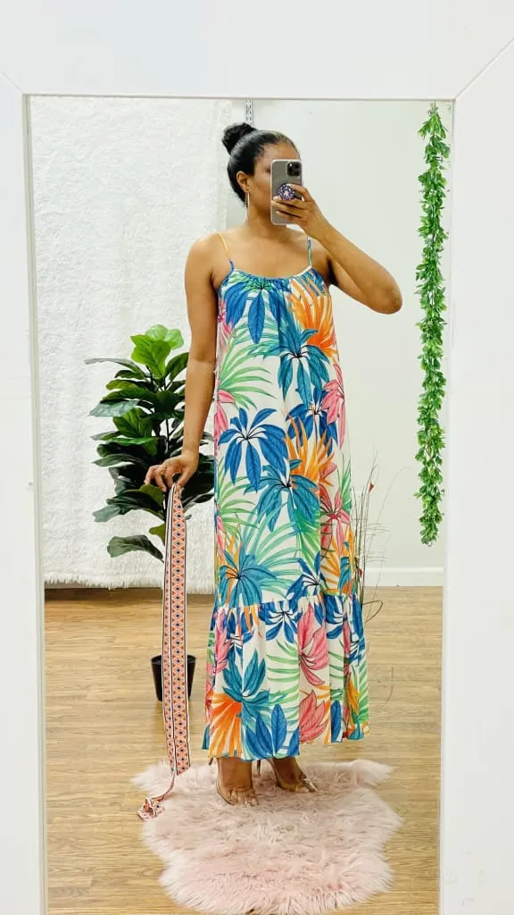 Sisi printed maxi dress