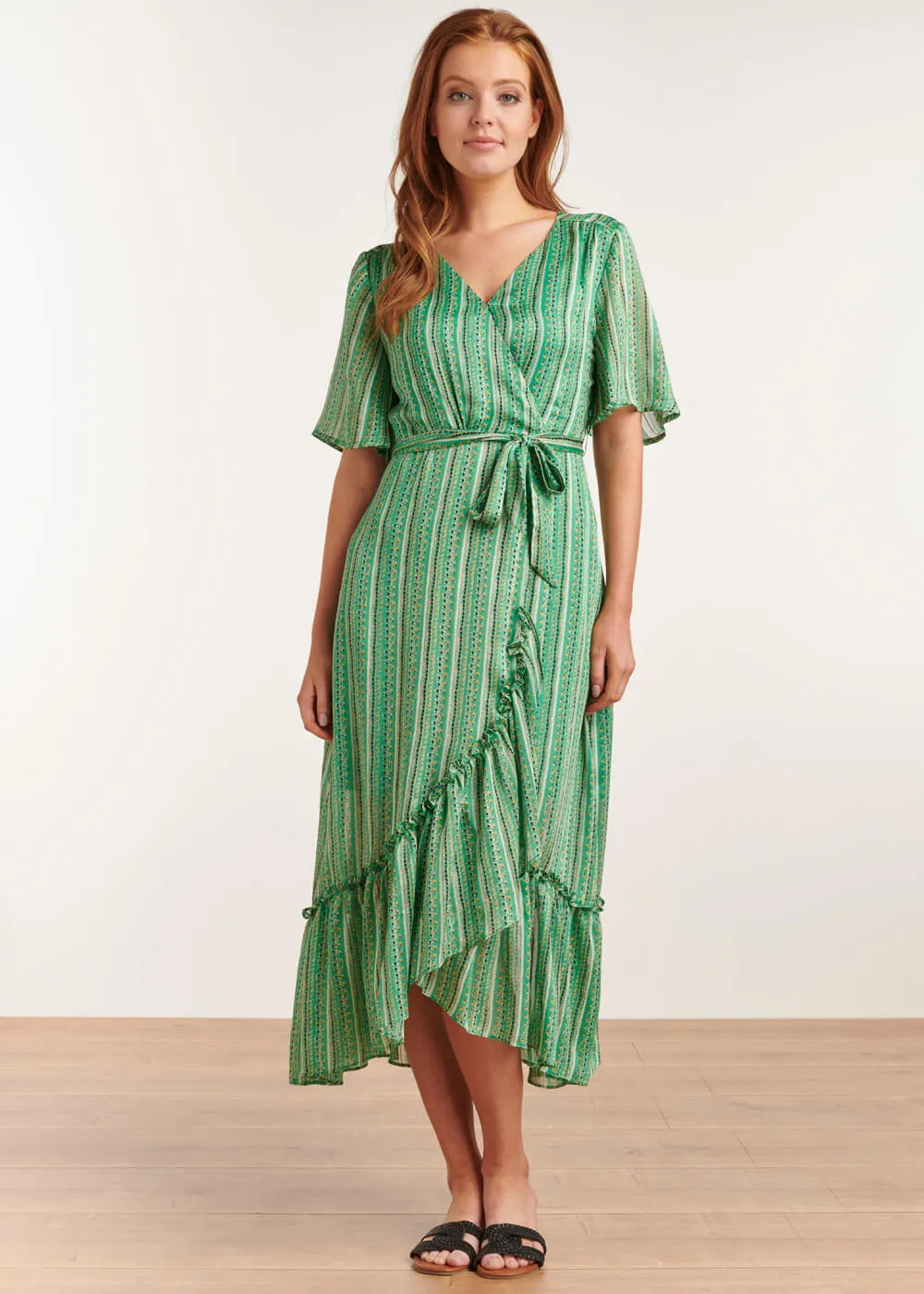 Smashed Lemon Dream The Dream 70's Maxi Dress Green