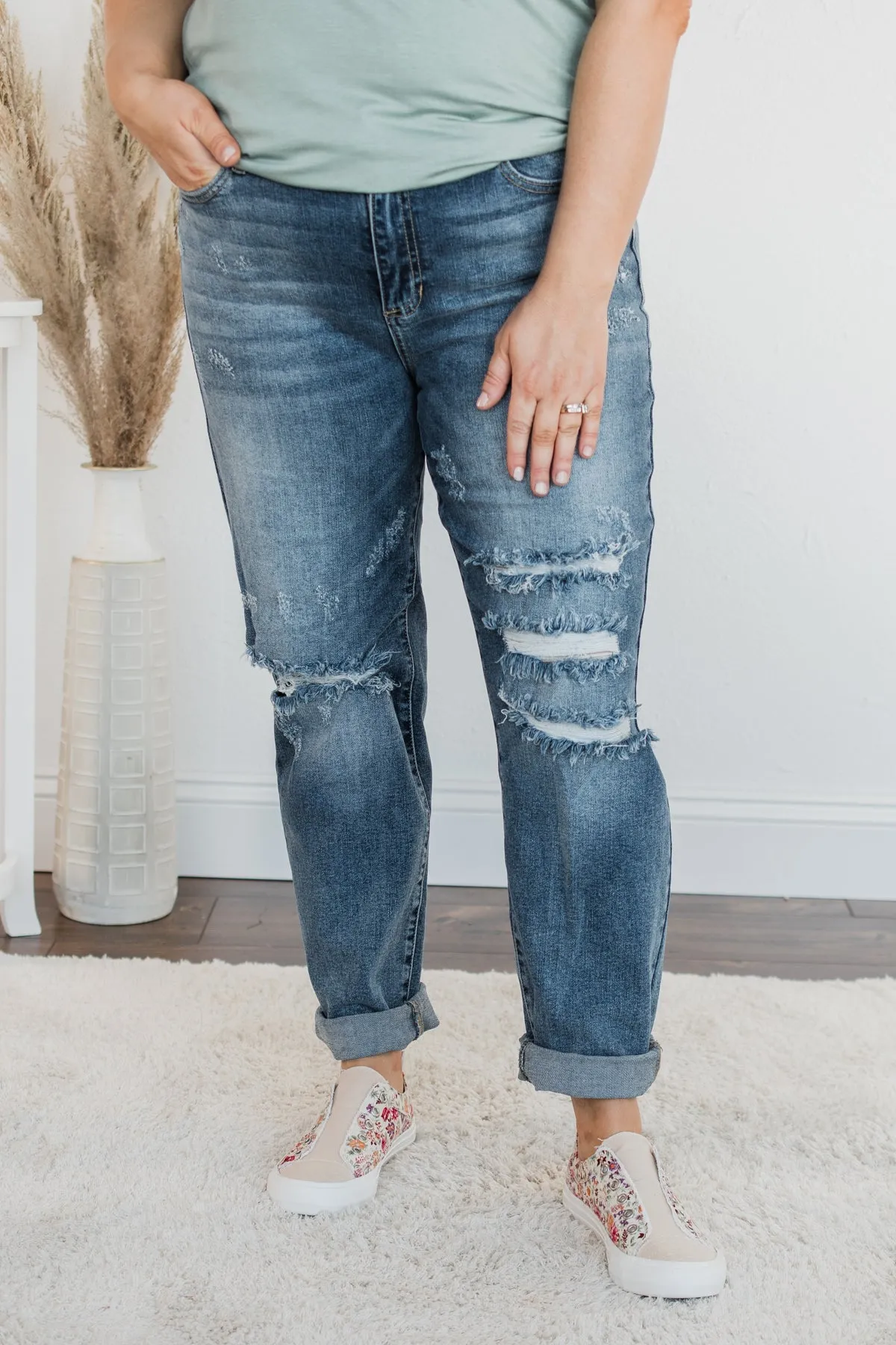 Sneak Peak Mid-Rise Skinny Jeans- Dawn Wash