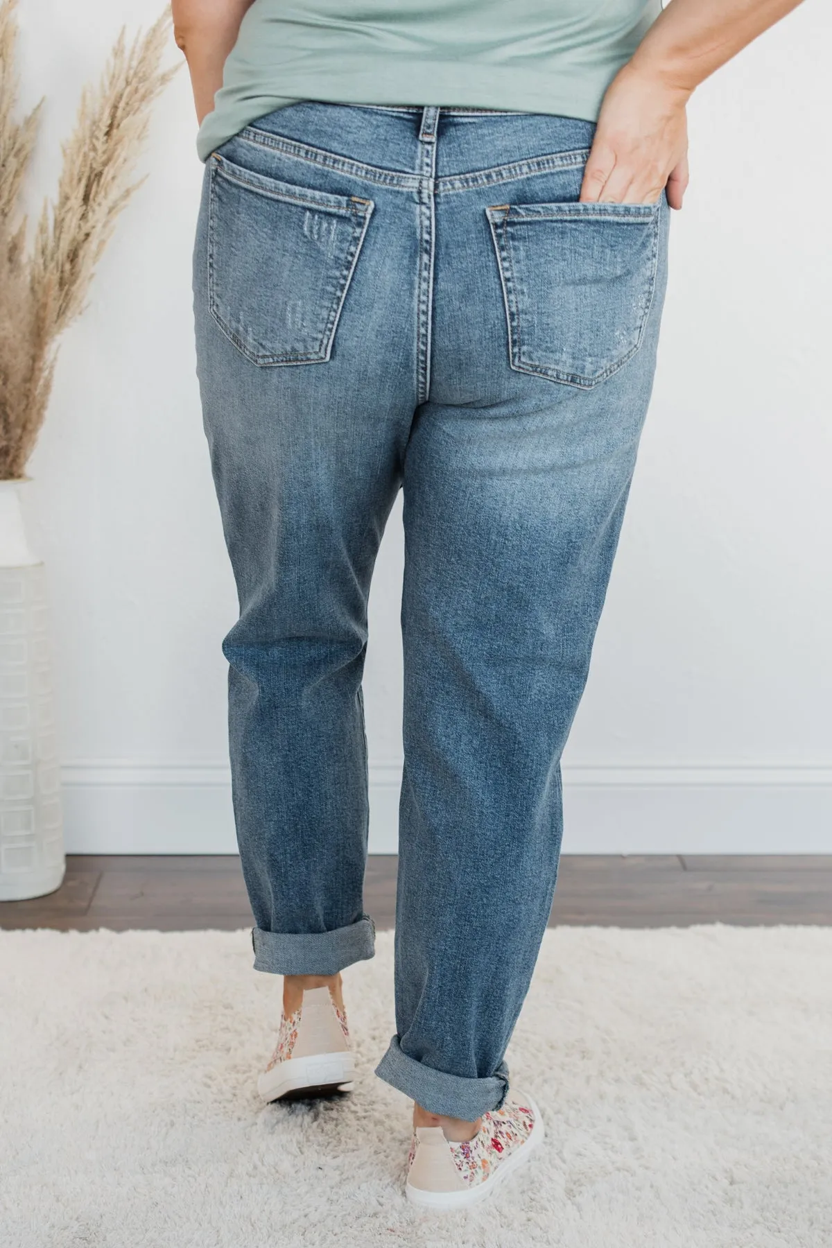 Sneak Peak Mid-Rise Skinny Jeans- Dawn Wash