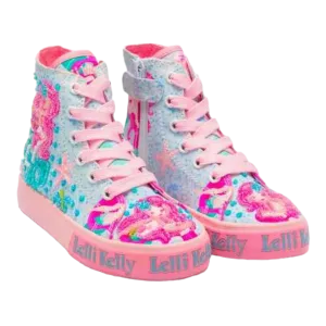 Sneakers da bambina sirenetta  celeste Cod: LKED3489