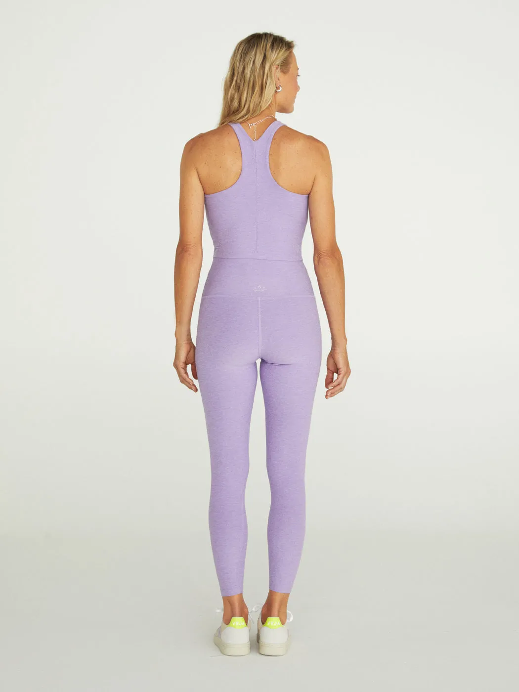 Spacedye Focus Cropped Tank - Crisp Lavender Heather