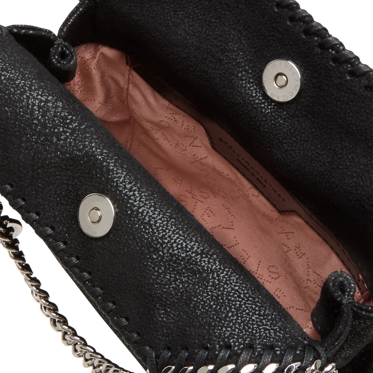 STELLA MCCARTNEY Falabella Studded Tiny Tote Bag - Black