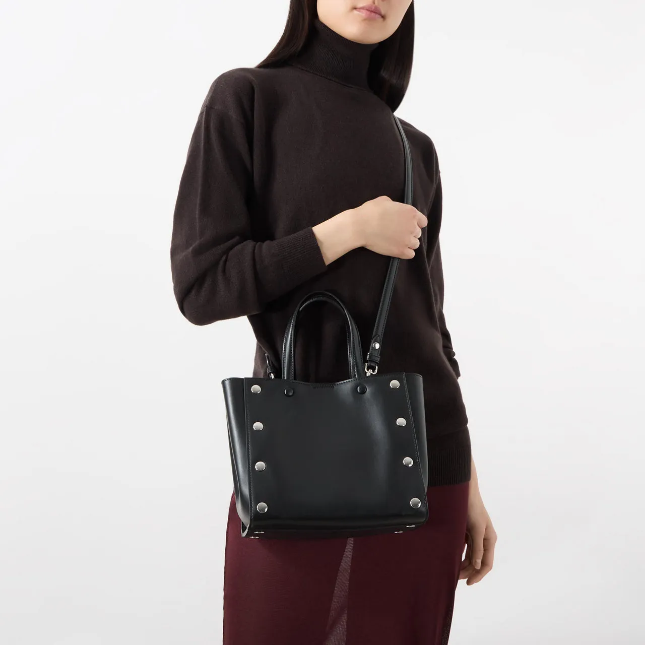 STELLA MCCARTNEY New Mini Stud Tote Bag - Black