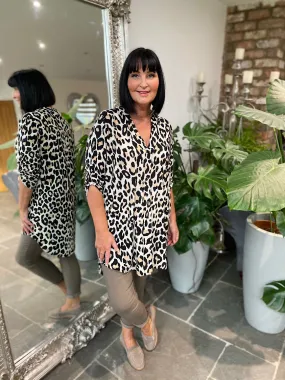 Stone Animal Print Tunic Gloria