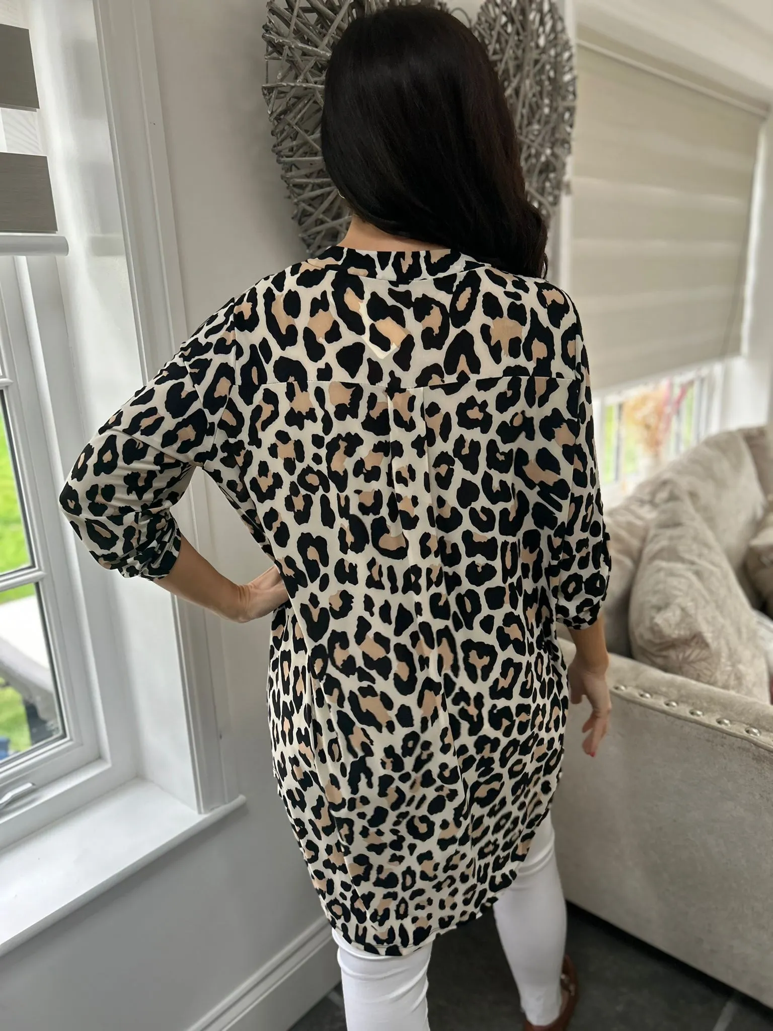 Stone Animal Print Tunic Gloria