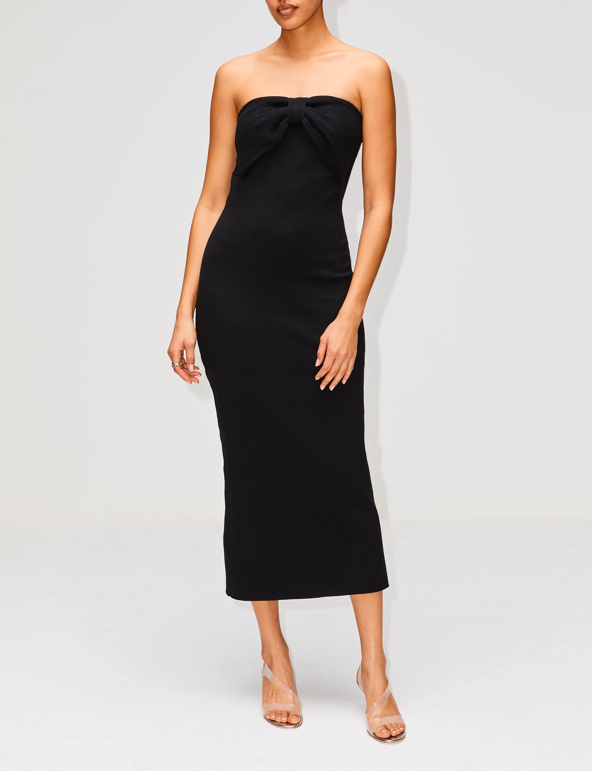 Strapless Column Dress