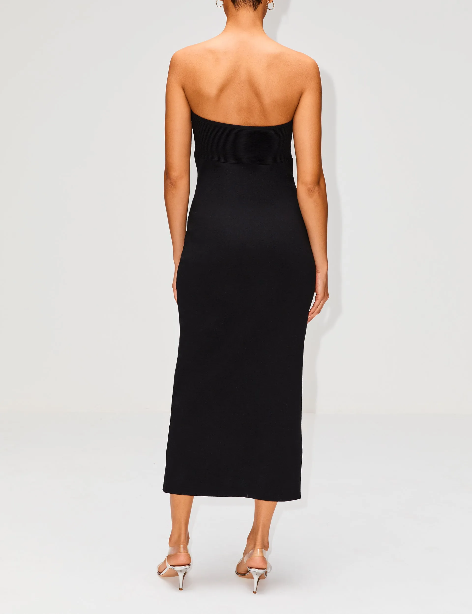 Strapless Column Dress