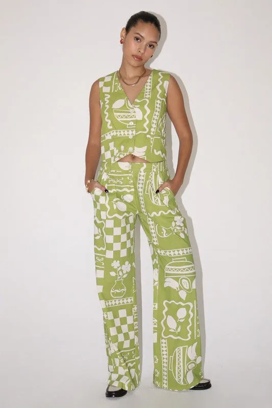 Summer Home Printer Trouser