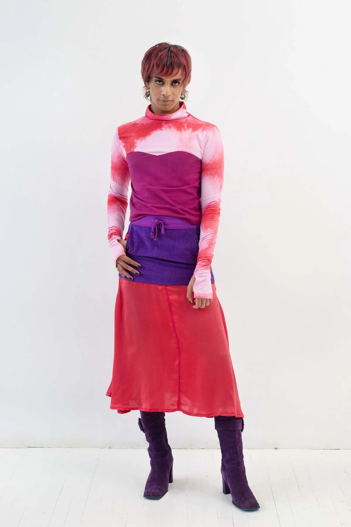 Sweetheart Colorblock Turtleneck