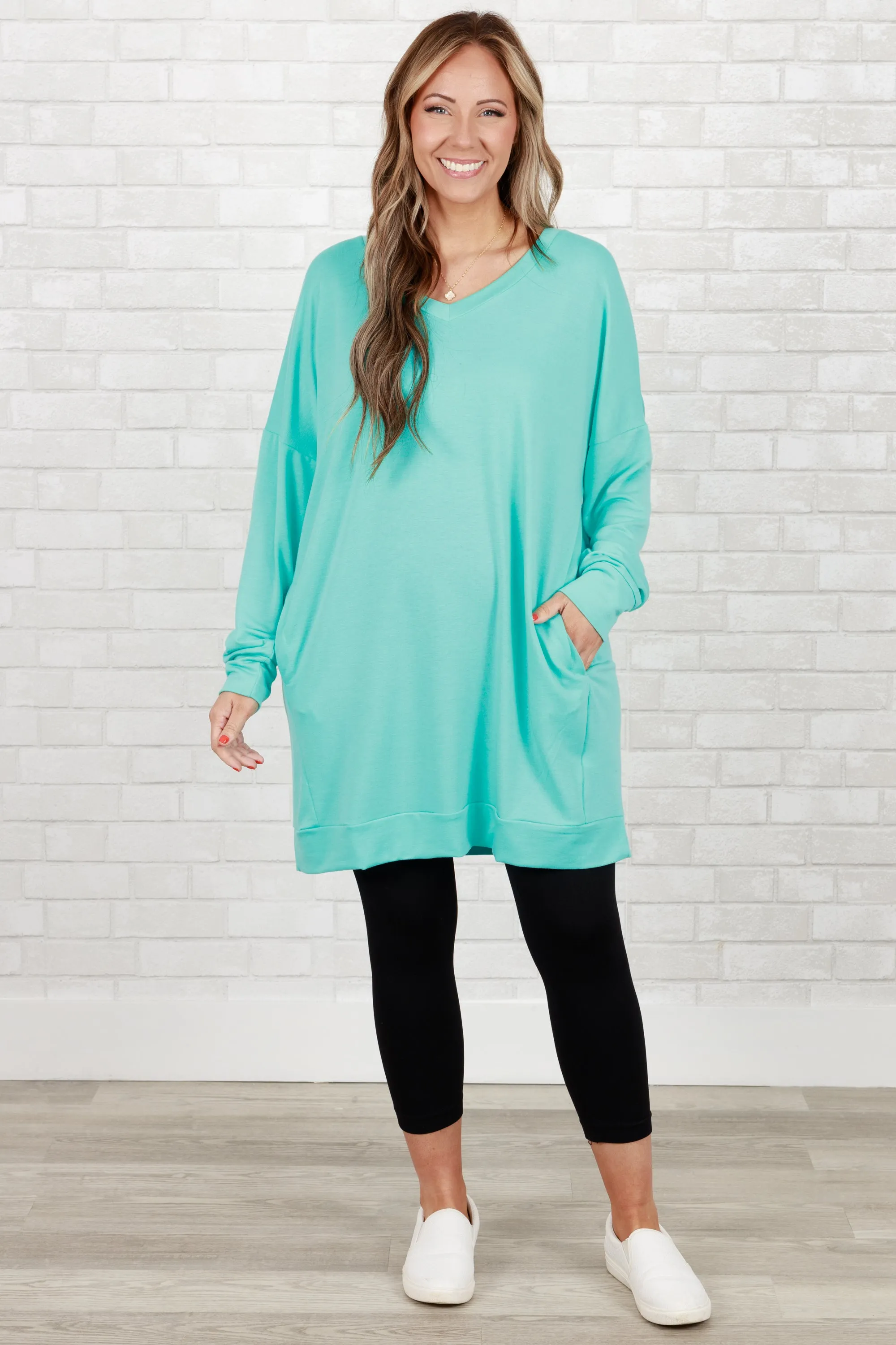 Take It All Tunic, Mint