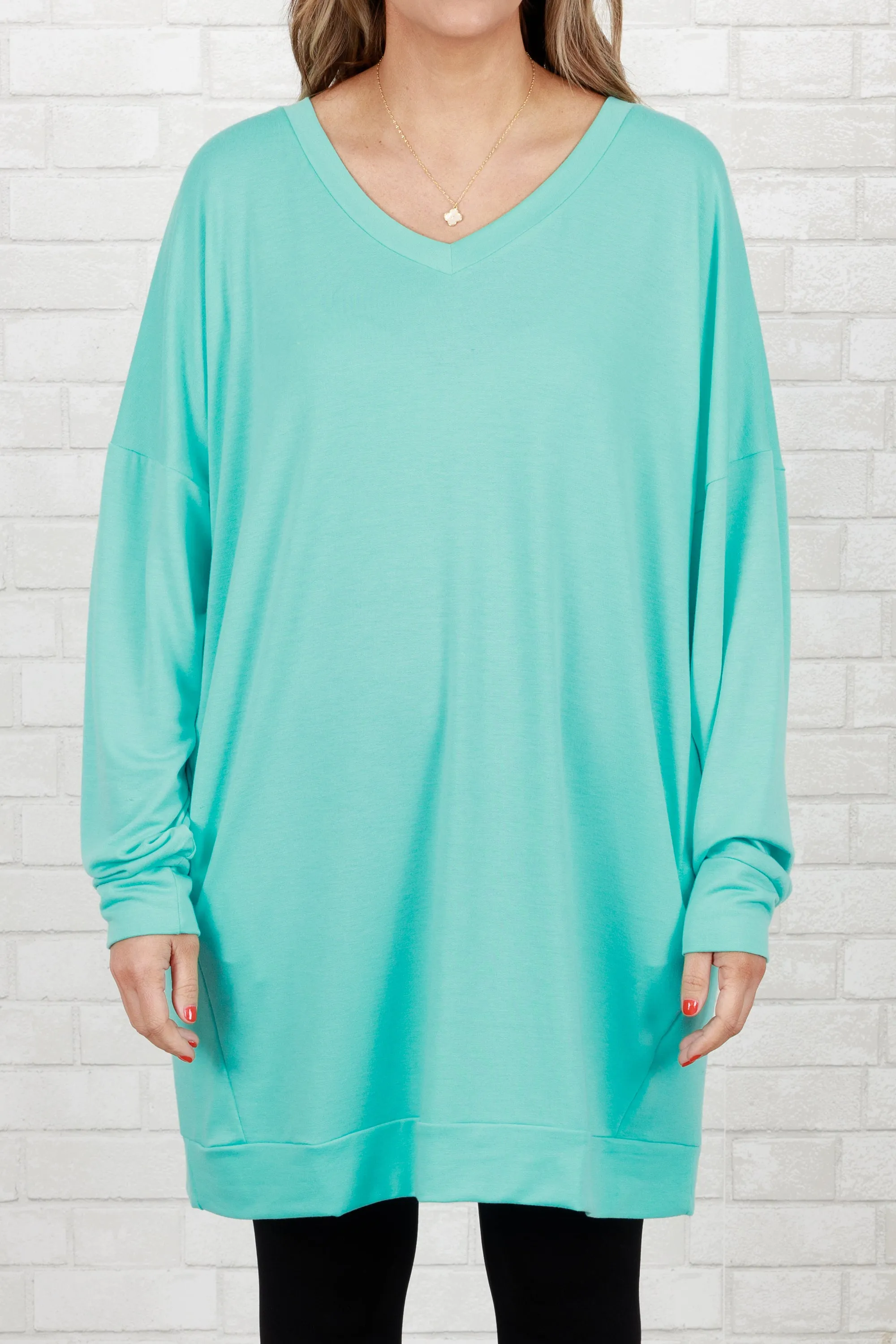 Take It All Tunic, Mint