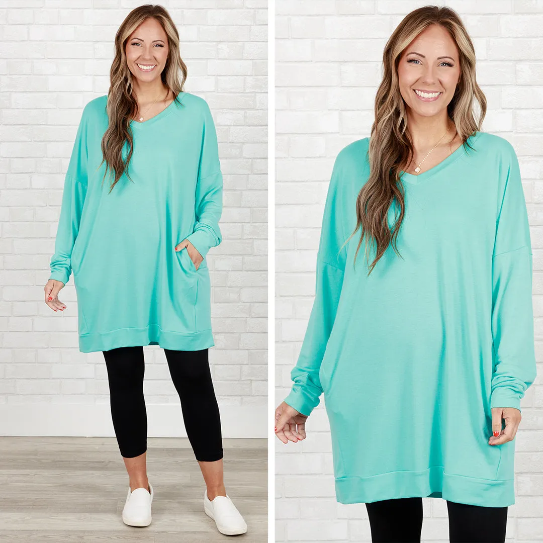 Take It All Tunic, Mint