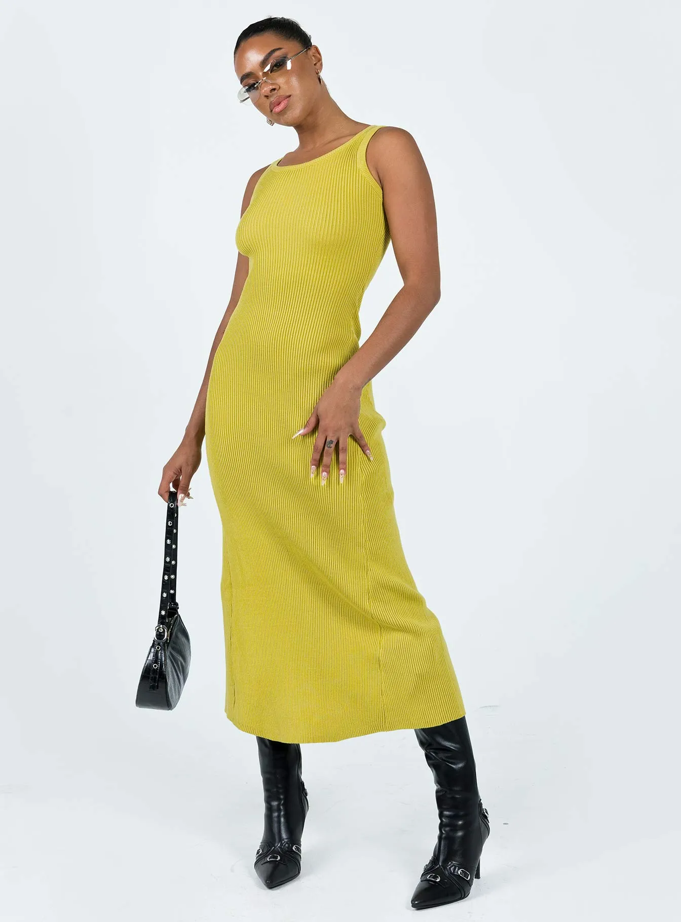 Thalma Midi Dress Lime