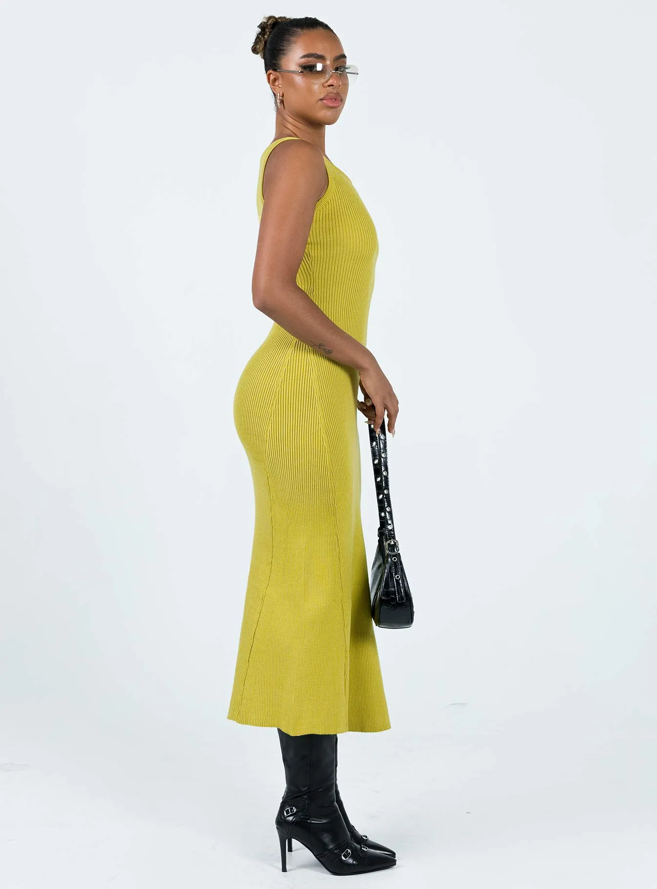 Thalma Midi Dress Lime