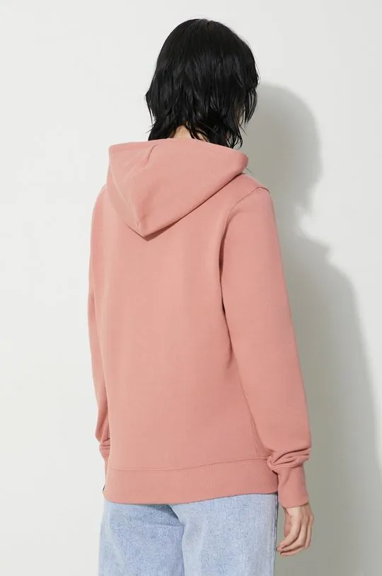 The North Face cotton sweatshirt W Drew Peak Pullover Hoodie women's pink color NF0A55ECNXQ1