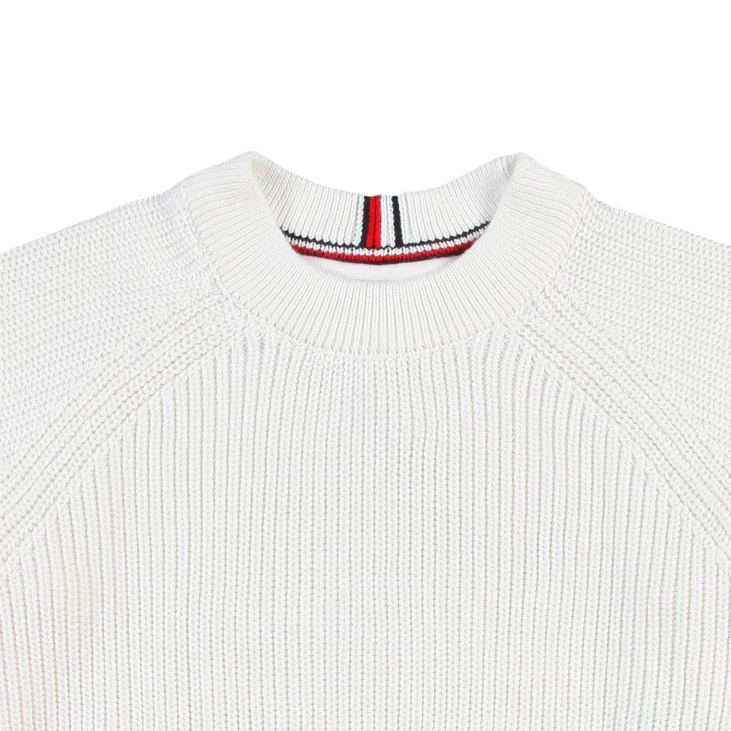 Tommy Hilfiger Tommy White Pullover With Blue Logo For Girls And Teens