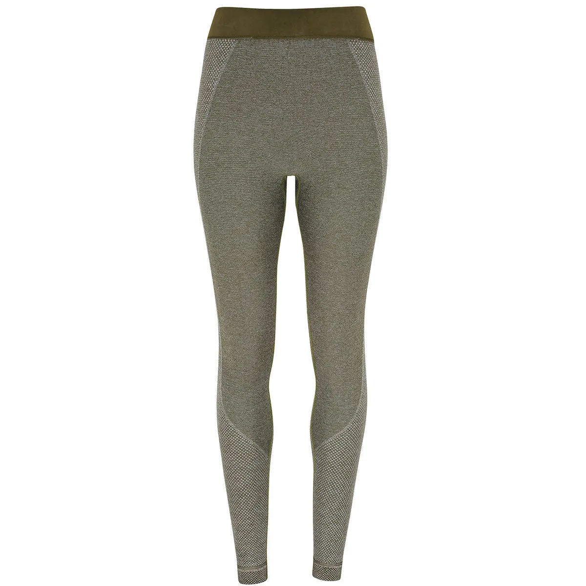 TriDri Seamless 3D Fit Sculpt Leggings - Womens - Olive