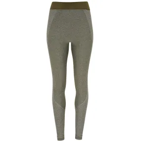 TriDri Seamless 3D Fit Sculpt Leggings - Womens - Olive