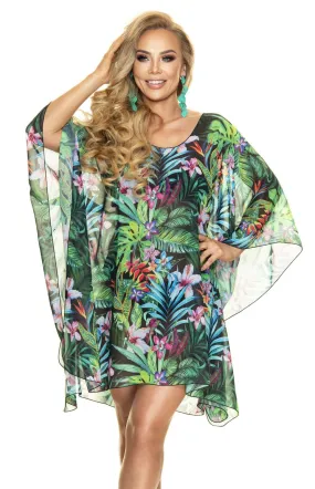 Tropico print beach tunic