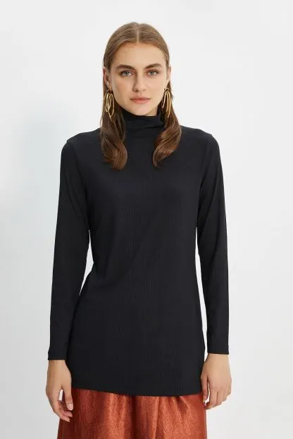 Turtleneck Knitted Body Tunic