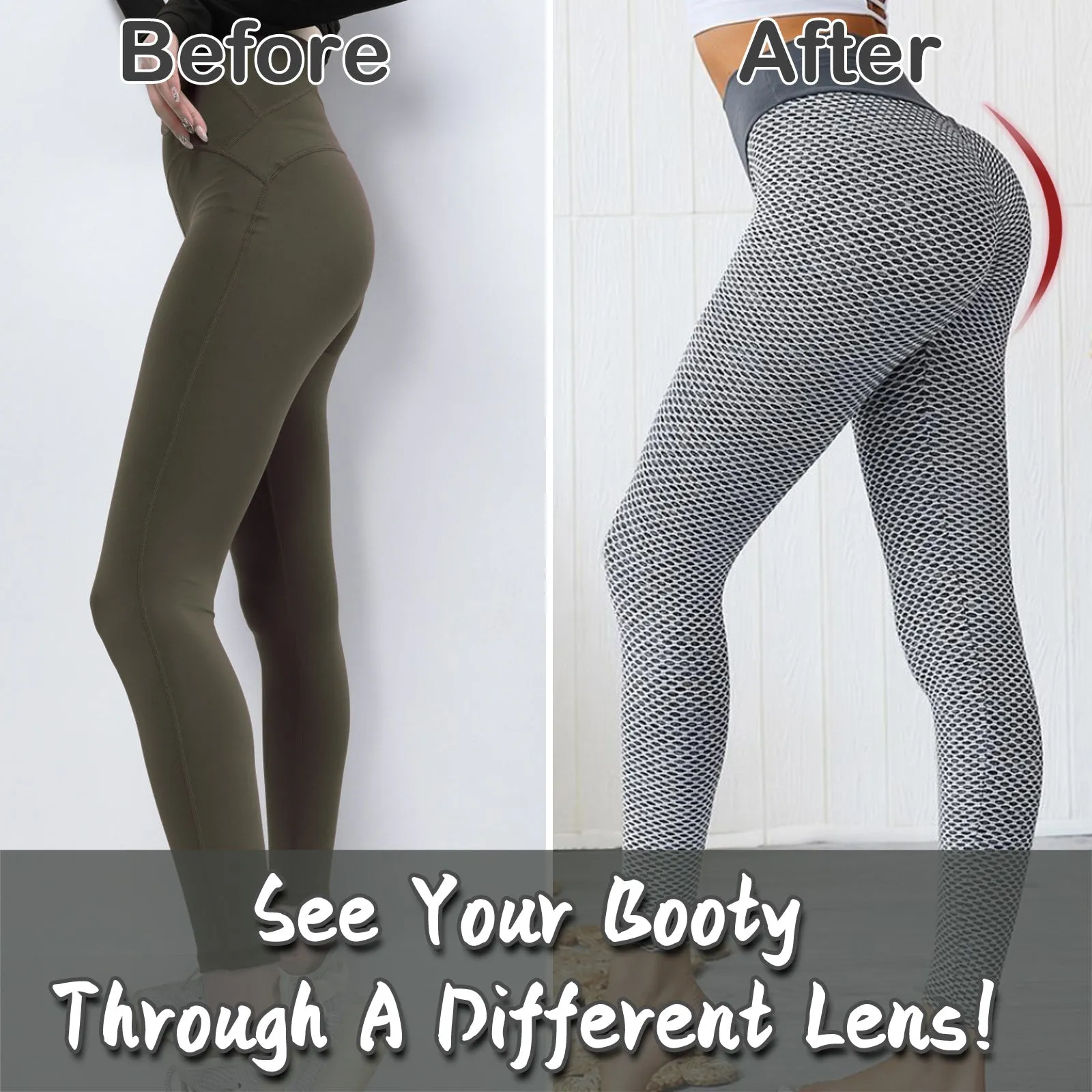 Ultimate Booty Boost: High-Waist Butt-Lifting TikTok Leggings | Marvis