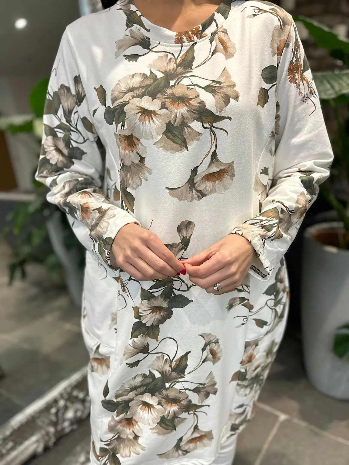 Vanilla Autumn Floral Pocket Tunic Danni