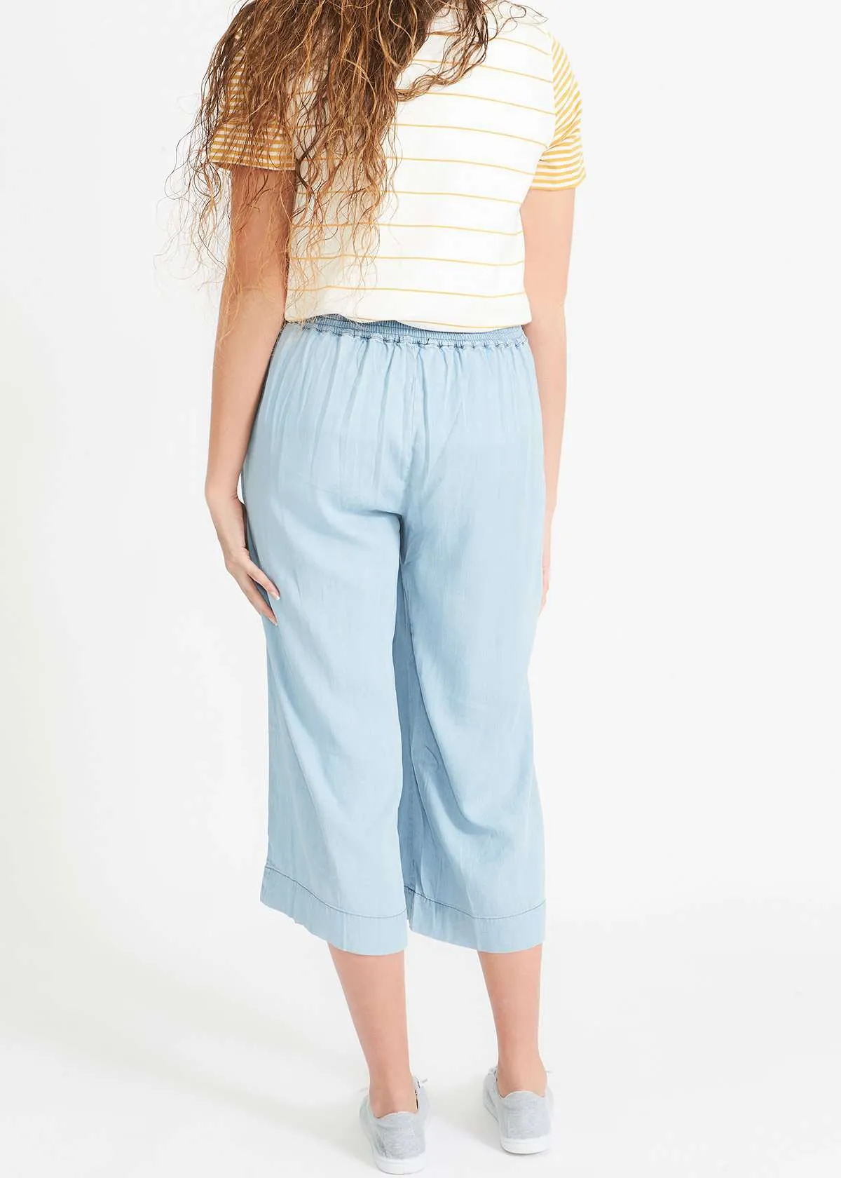 Washed Chambray Style Culottes