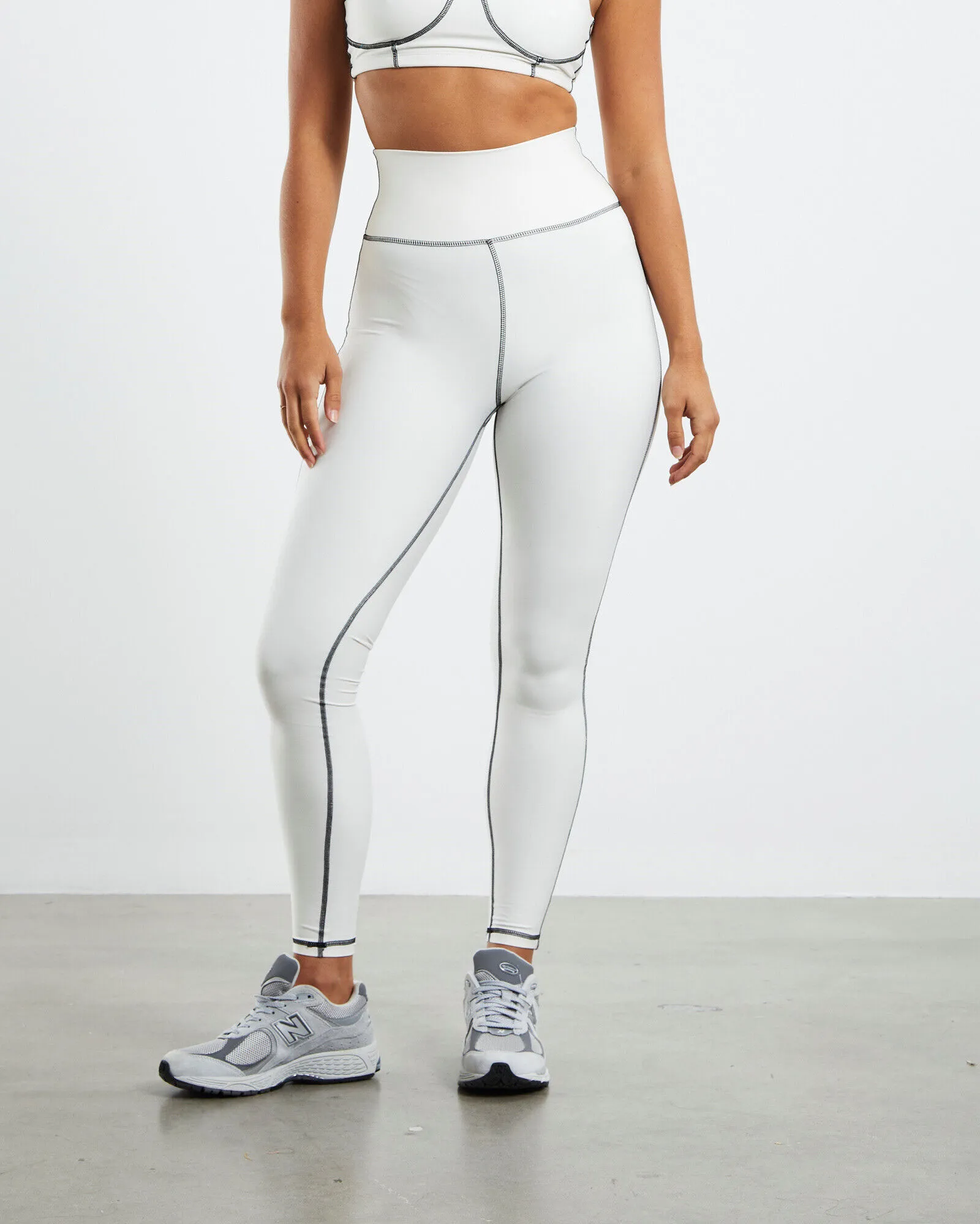 WeWoreWhat Corset Leggings Off White