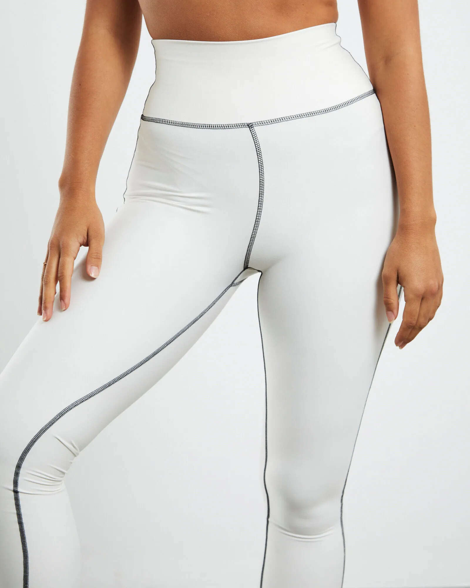 WeWoreWhat Corset Leggings Off White