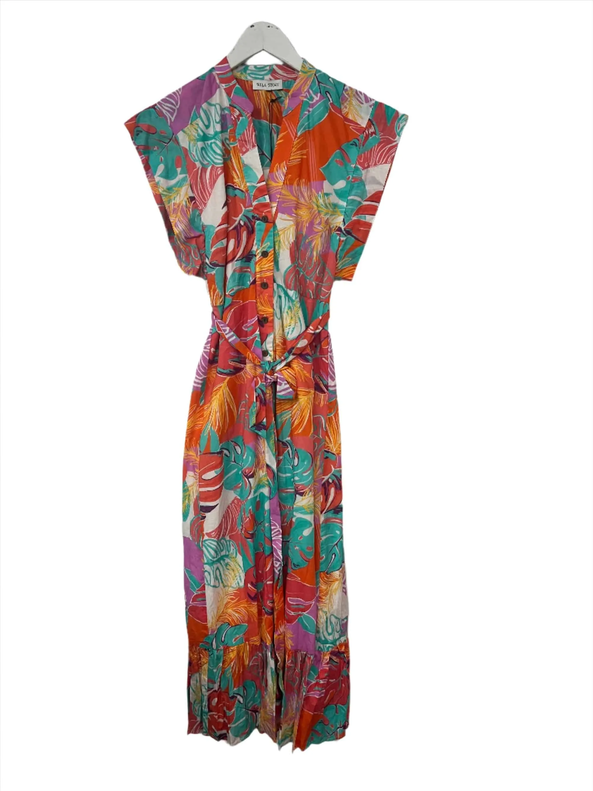 Willa Story Maxi Dress with Buttons