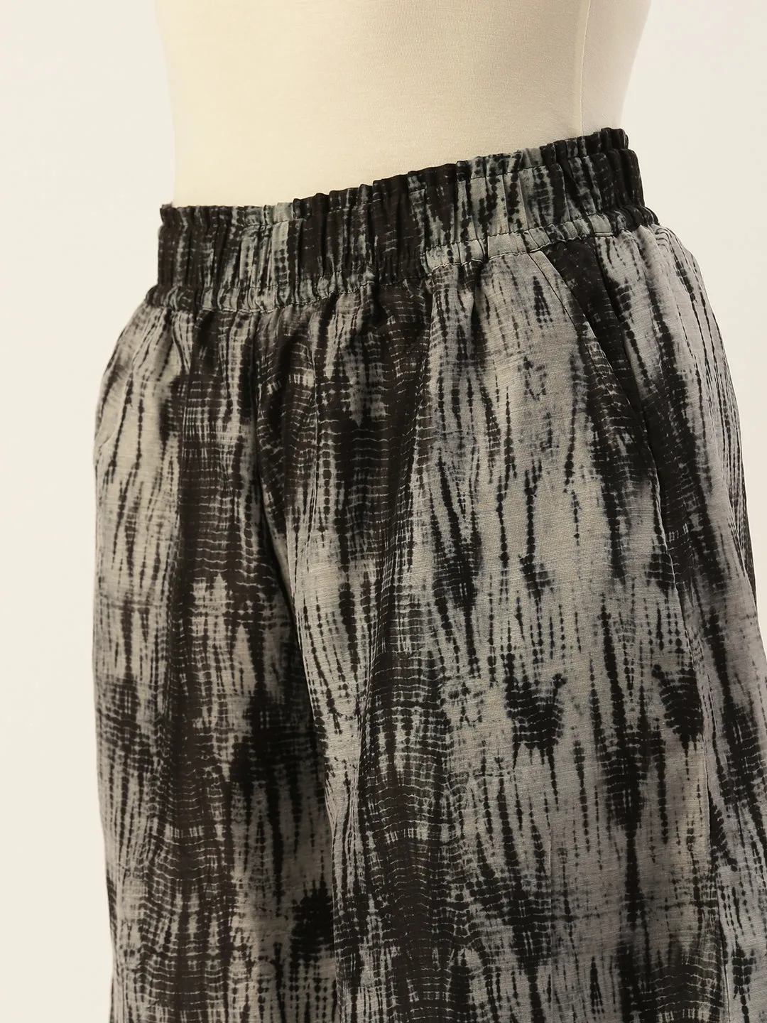 Women's Printed Culottes Black